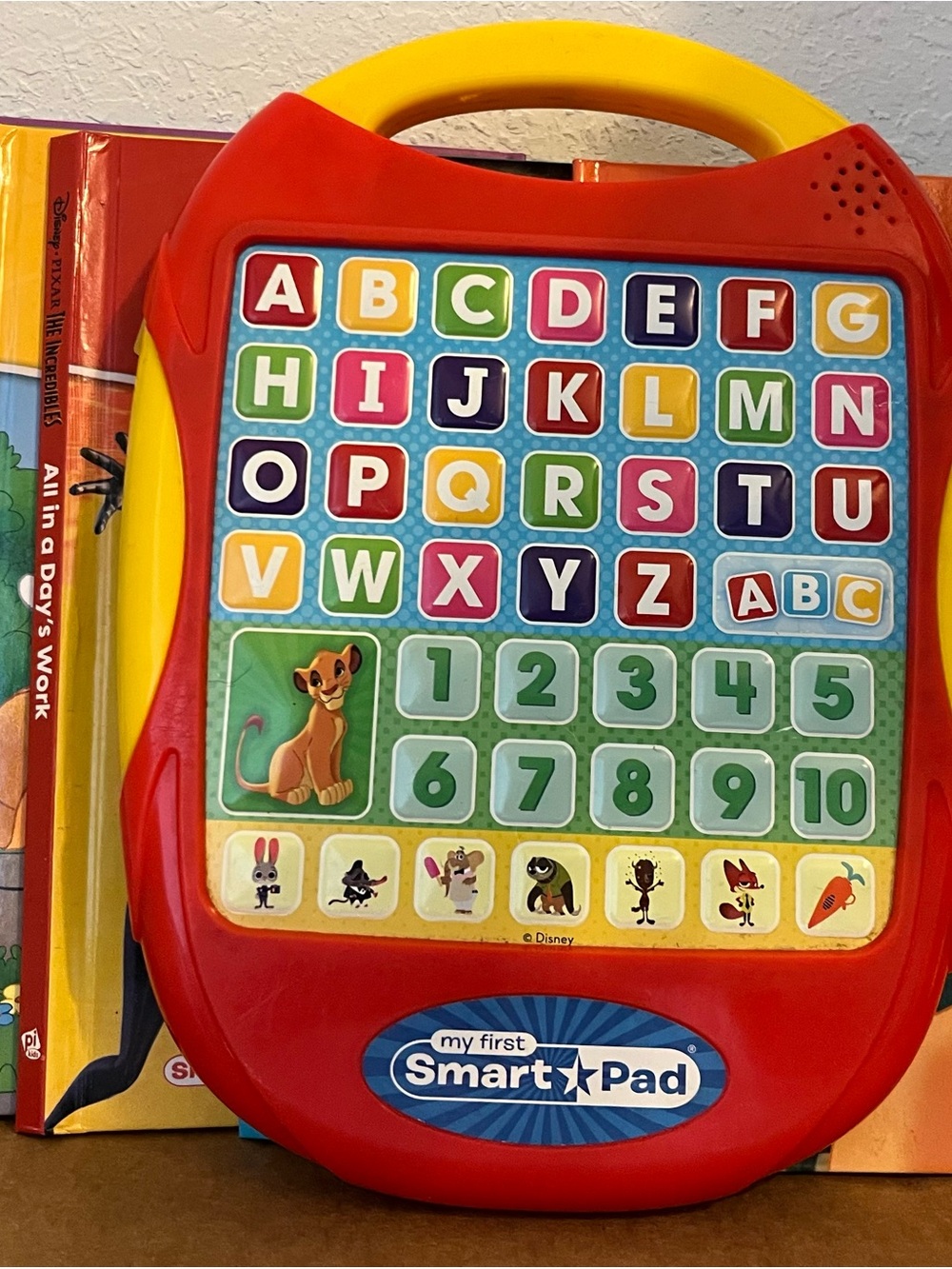 Disney My First Smart Pad Learning Toy - Red and Yellow
